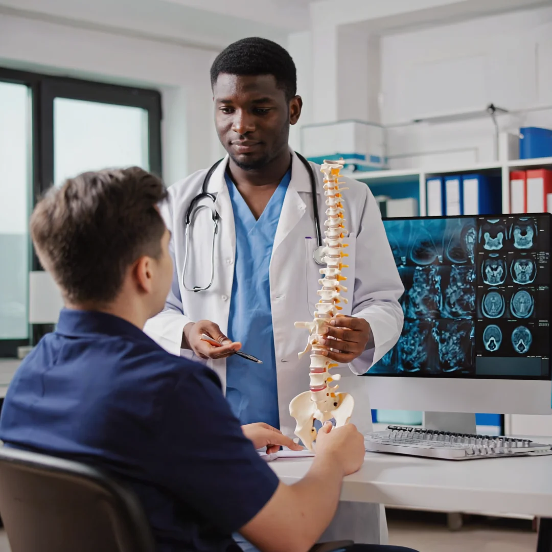 neuropathy marketing consultation and patient education in a chiropractic clinic